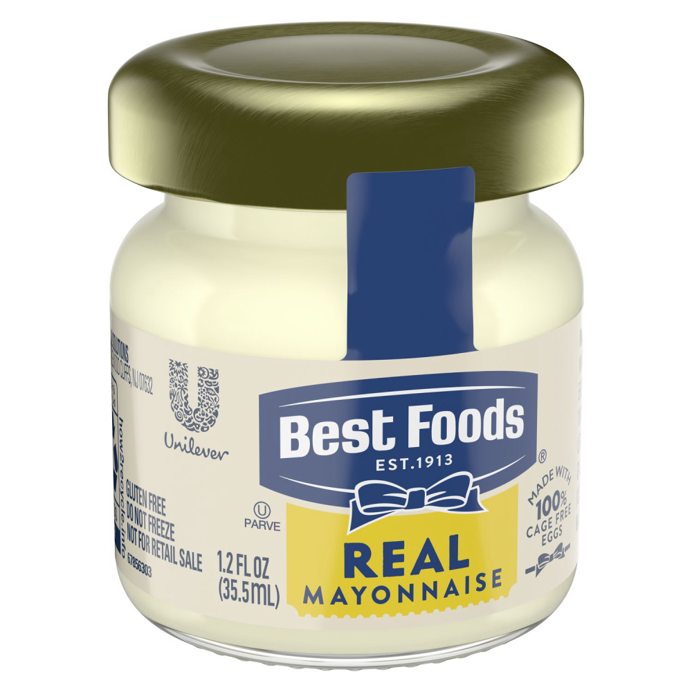 Best Foods Real Mayonnaise Mini Jars, 1.2 fluid ounce -- 72 per case