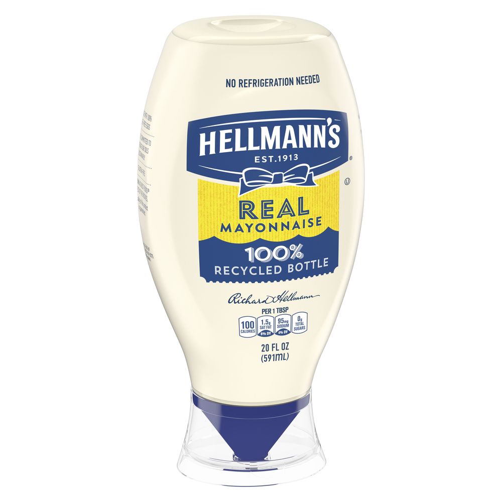 Hellmann's Real Mayonnaise Squeeze Bottle 20 oz --  12 per case