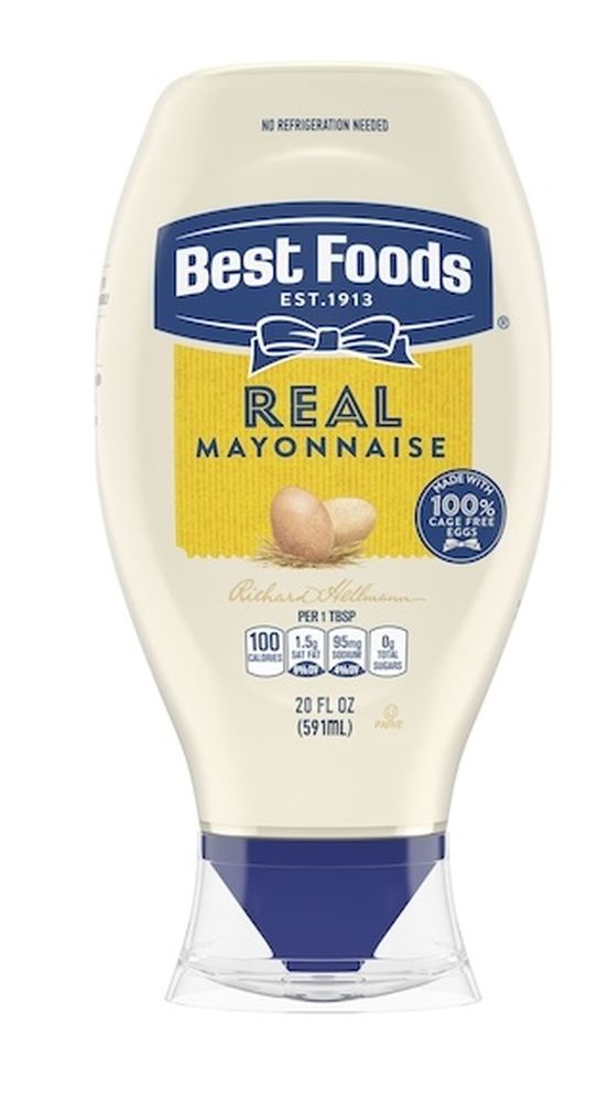 Best Foods Real Mayonnaise Squeeze Bottle, 20 ounce -- 12 per case