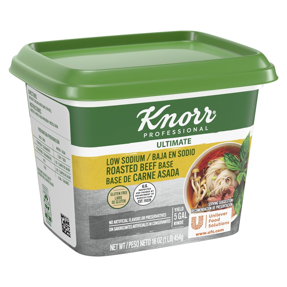 Knorr Professional Ultimate Low Sodium Beef Stock Base, 1 pound -- 6 per case
