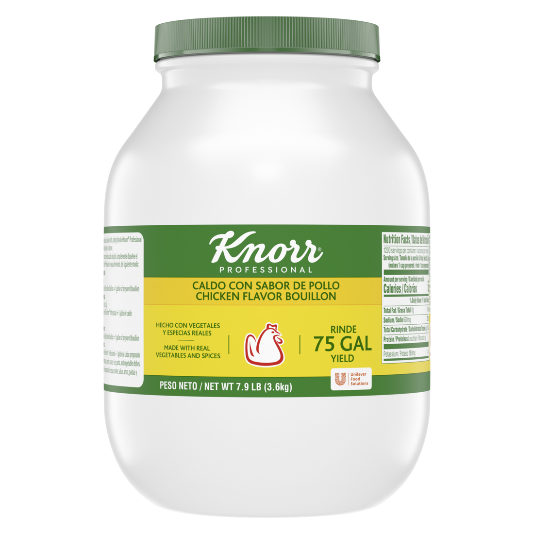 Knorr Professional Caldo De Pollo Chicken Bouillon Base, 7.9 Pound -- 1 Each