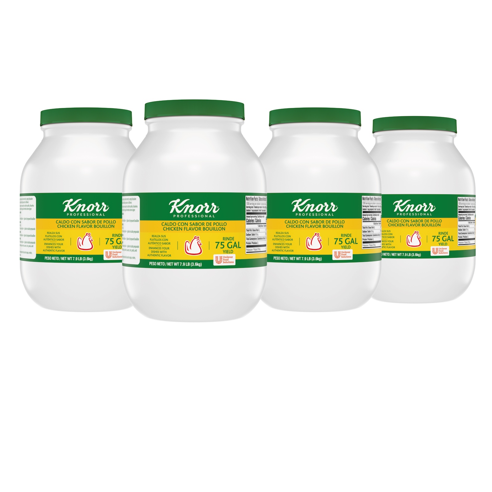 Knorr Professional Caldo de Pollo Chicken Bouillon Base, 7.9 pound -- 4 per case