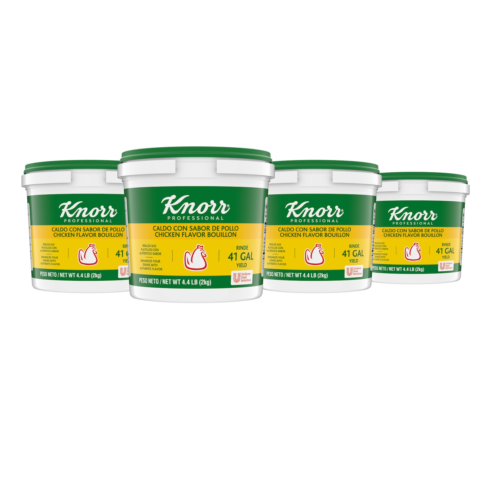 Knorr Professional Caldo de Pollo Chicken Bouillon Base, 4.4 pound -- 4 per case