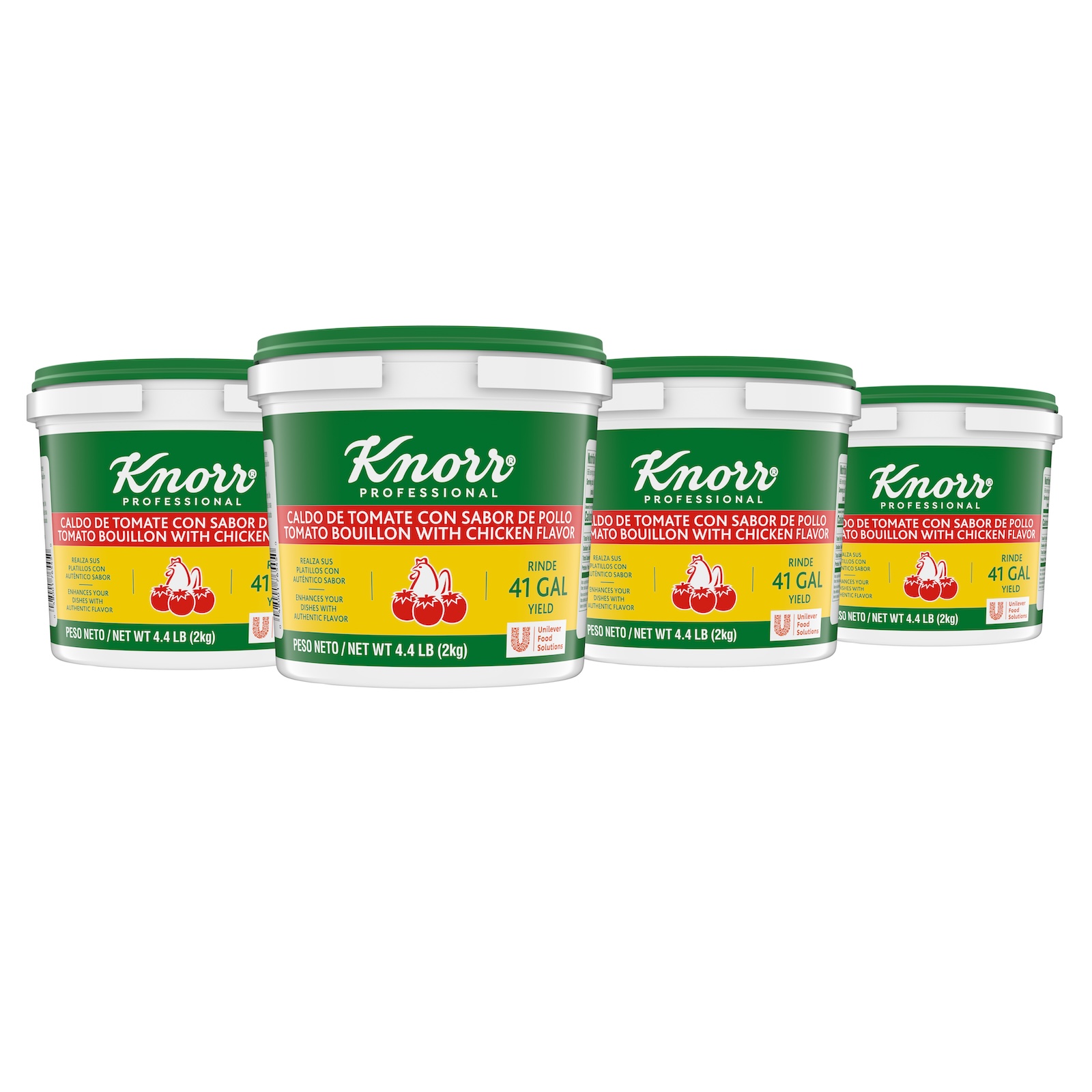 Knorr Professional Base Caldo de Tomate Tomato with Chicken Bouillon Base, 4.4 pound -- 4 per case