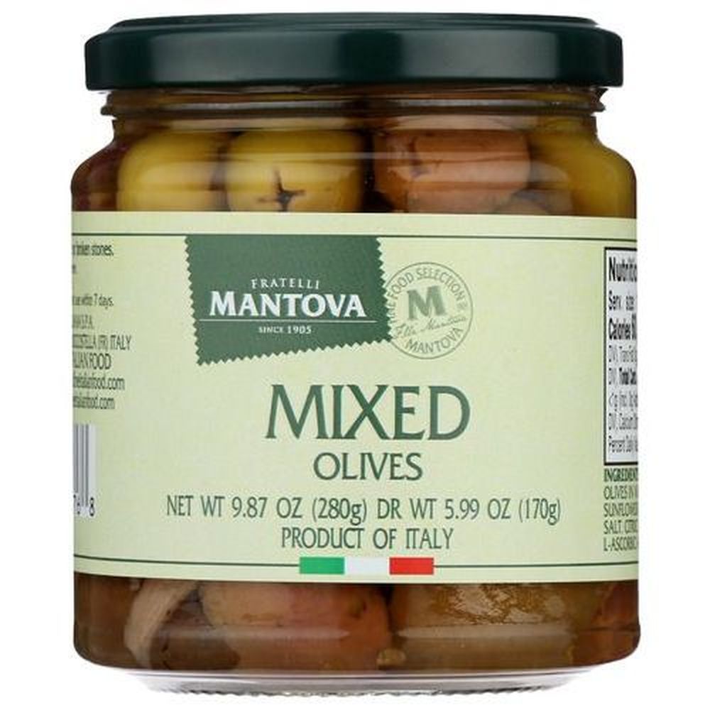 Mantova Mixed Olives, 9.87 Ounce -- 6 Per Case