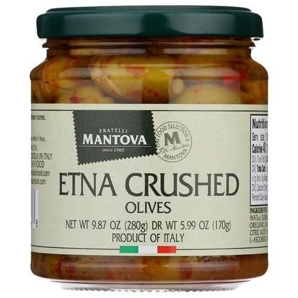 Mantova Etna Crushed Olives, 9.87 Ounce -- 6 Per Case