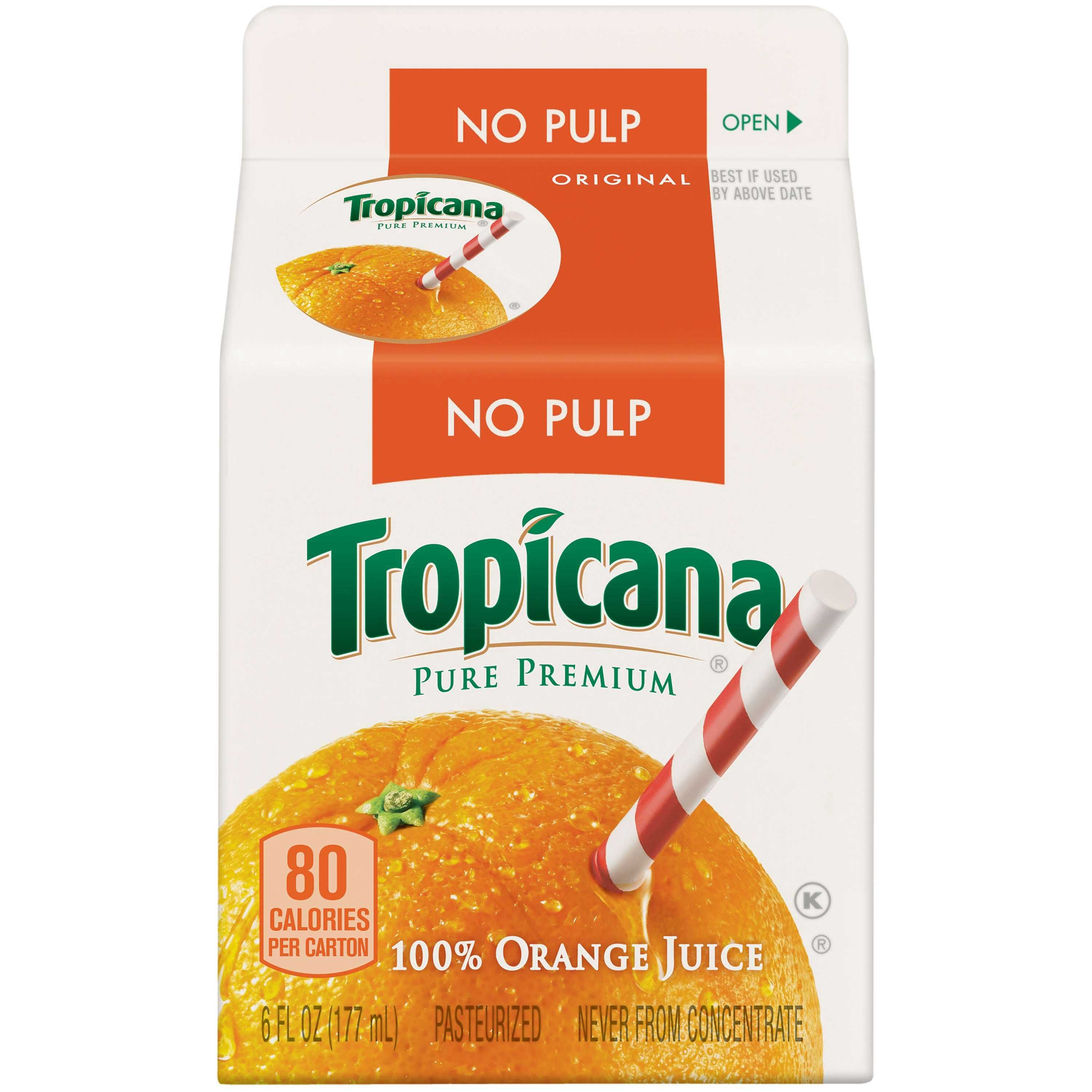 Tropicana 12 oz outlet orange juice