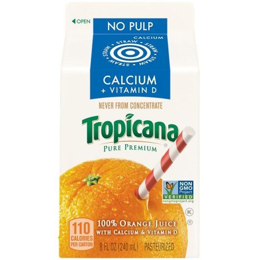 Tropicana No Pulp Orange Juice, 48 Fluid Ounce -- 4 Per Case