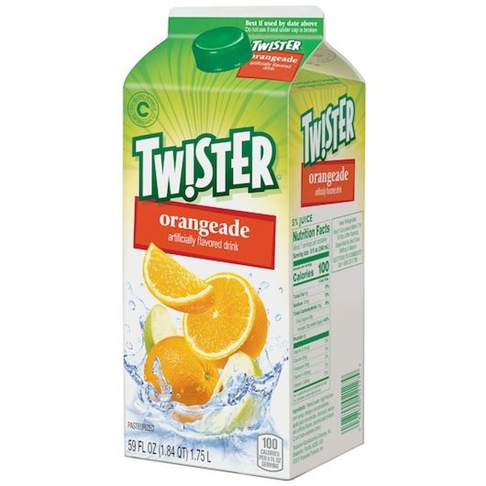 Twister Orangeade Juice Drink, 59 Fluid Ounce -- 8 Per Case