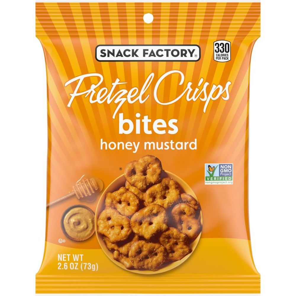 Snack factory honey mustard pretzel cracker foodservicedirect
