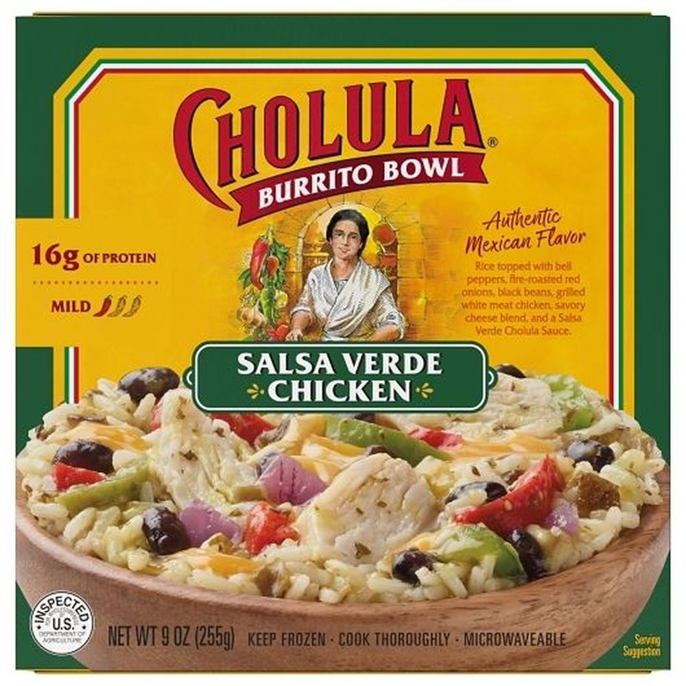Cholula Salsa Verde Chicken Burrito Bowl, 9 Ounce -- 5 Per Case