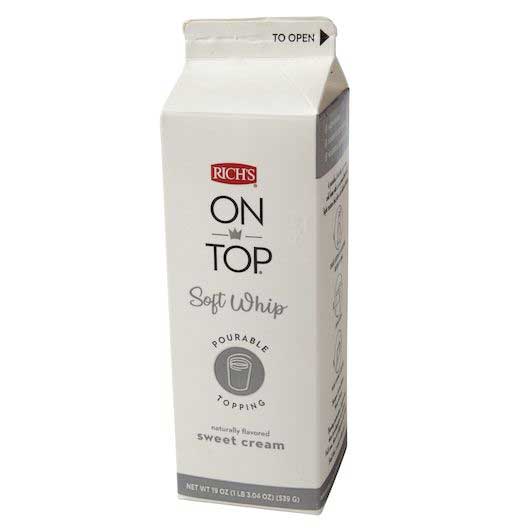 Rich's Soft Sweet Cream Whipped Topping, 1.19 Pound -- 12 Per Case