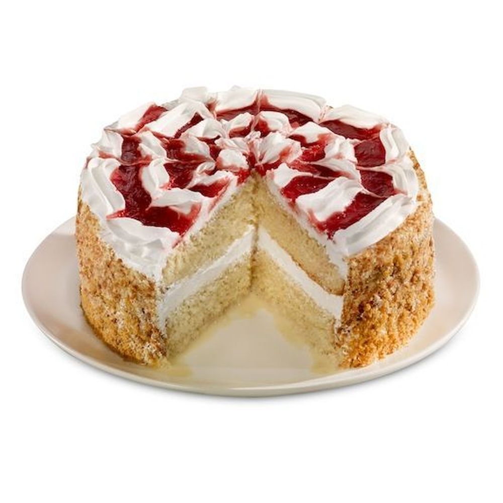 Our Specialty Treat Shop 8 Inch Strawberry Tres Leches Style Cake, 2.688 Pound -- 4 Per Case