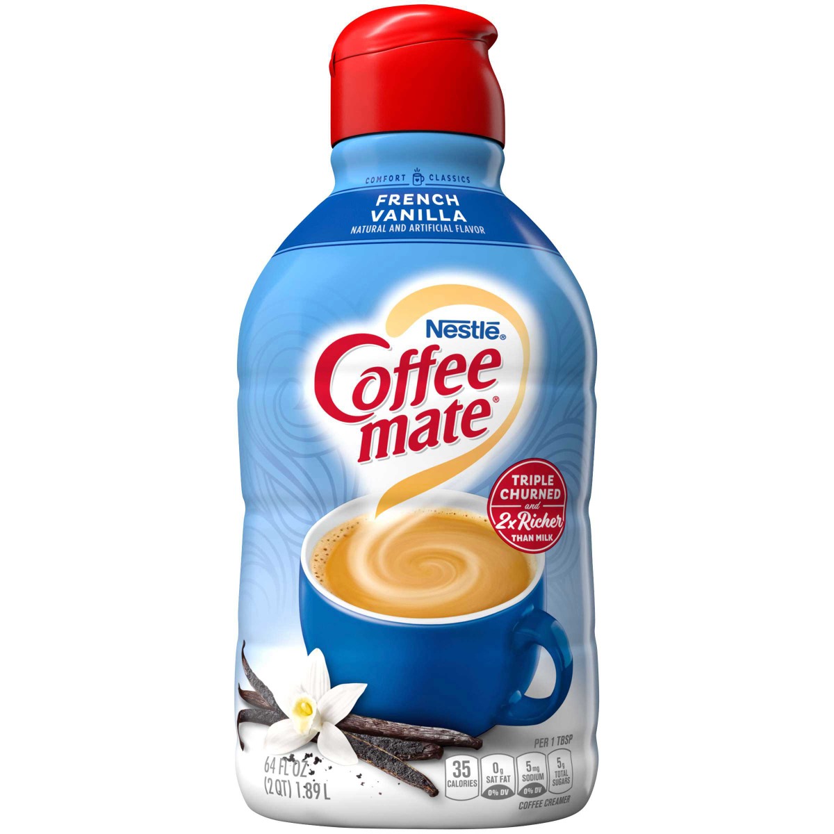 Nestle Coffee Mate French Vanilla Non Dairy Creamer Liquid Case FoodServiceDirect
