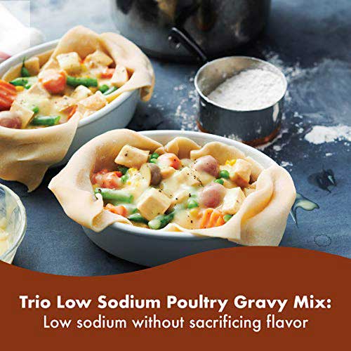 Trio Low Sodium Gravy Pouch, 22.6 Ounce -- 8 Per Case