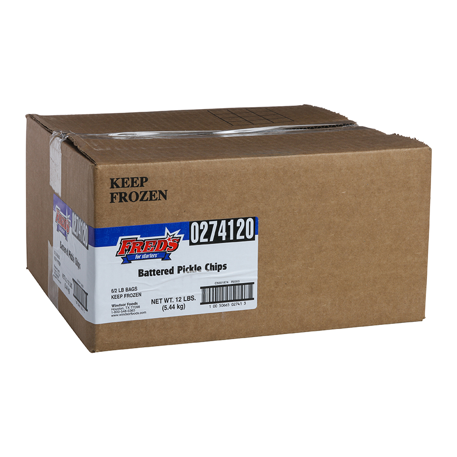 Fred's Battered Pickle Chips, 2 Pound -- 6 Per Case