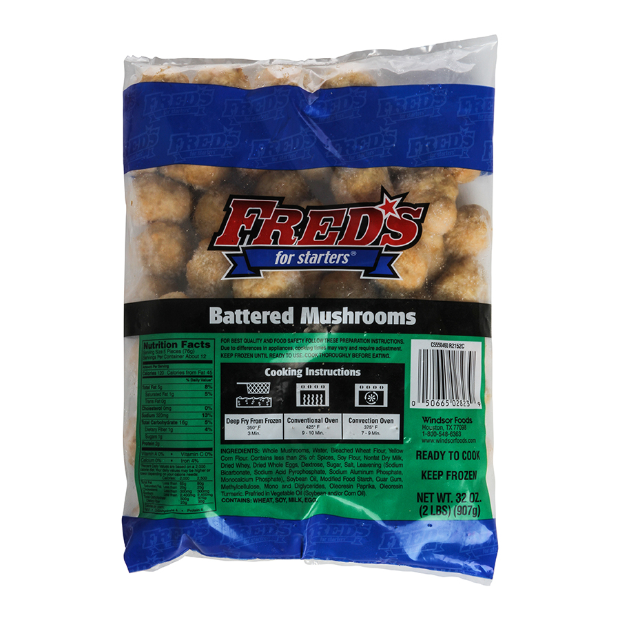 Fred's Battered Mushroom, 2 Pound -- 6 Per Case