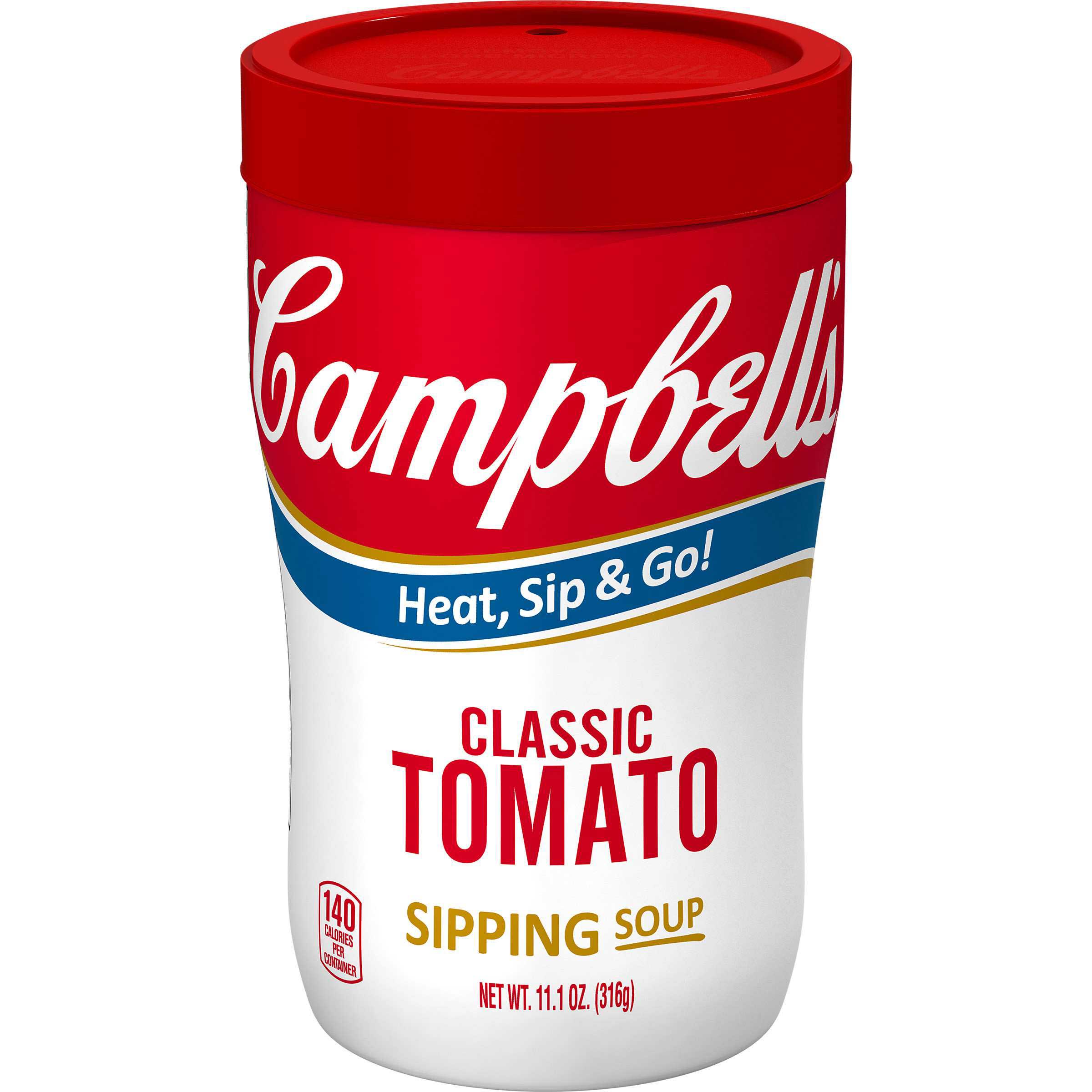 Campbells Soup at Hand Classic Tomato Soup - 10.75 oz. cup, 8 per case