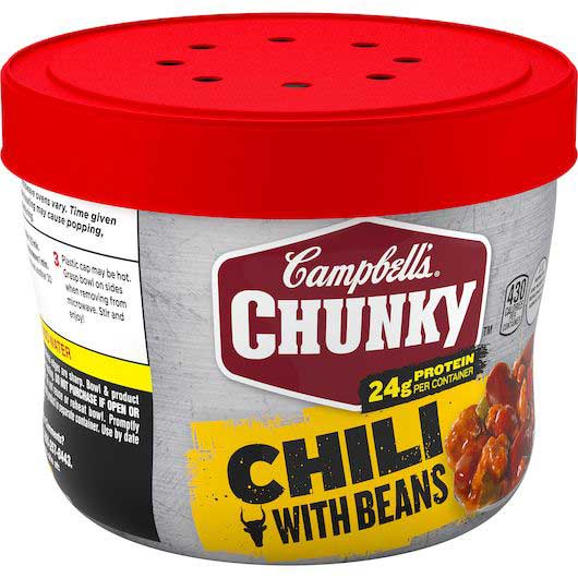 Campbell's Chunky Chili With Beans, 15.25 Ounce Bowl -- 8 Per Case