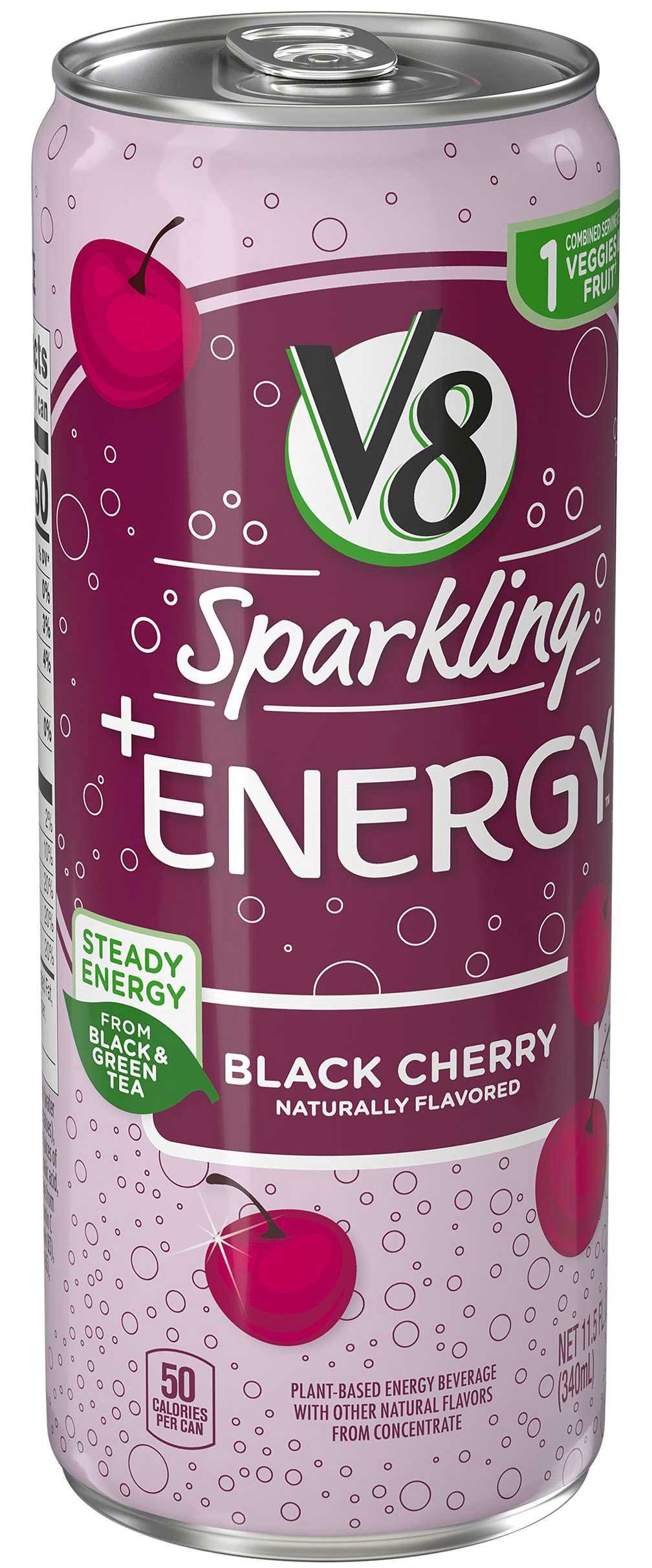完璧すぎて可愛げがない V8 Sparkling Black Cherry Energy Drink Case | FoodServiceDirect その他