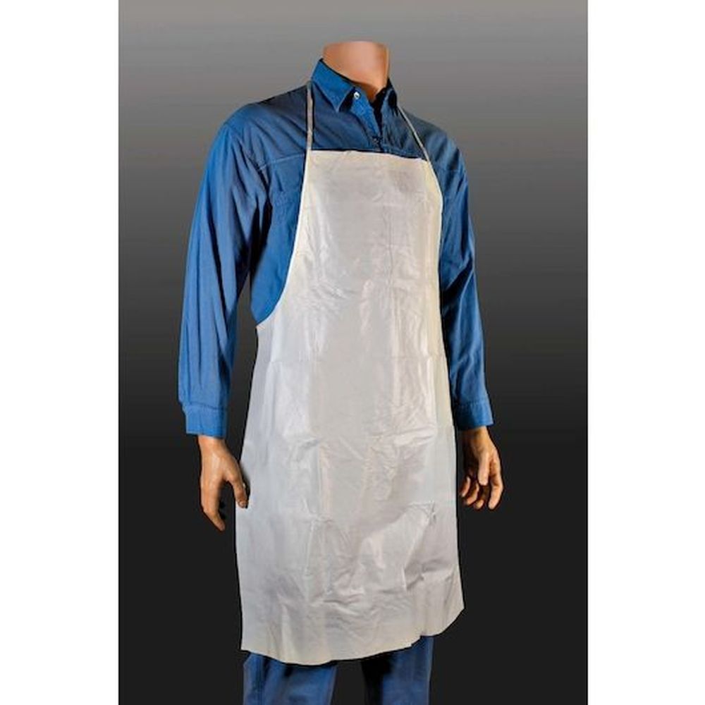Disco 28 X 46 Inch White Embossed Polyethylene Apron, 100 Count -- 10 Per Case