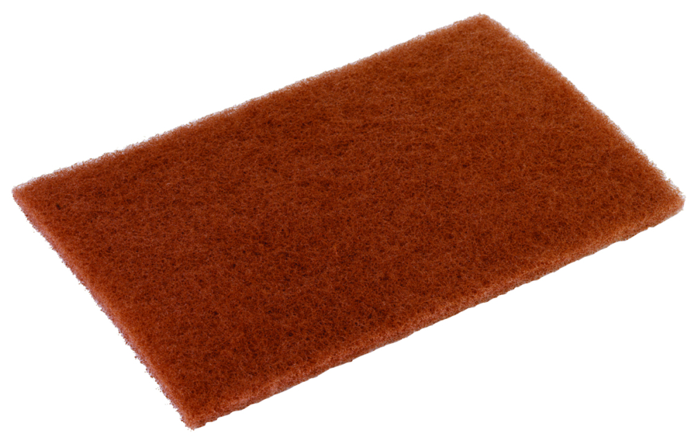 Disco Walnut Brown Scouring Pad, 6 X 9 Inch -- 20 Per Case