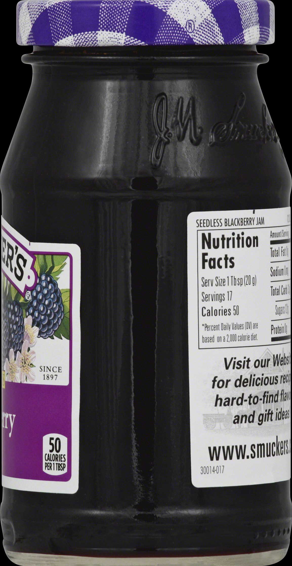 Smucker's Seedless Blackberry Jam, 12 Ounce -- 12 Per Case