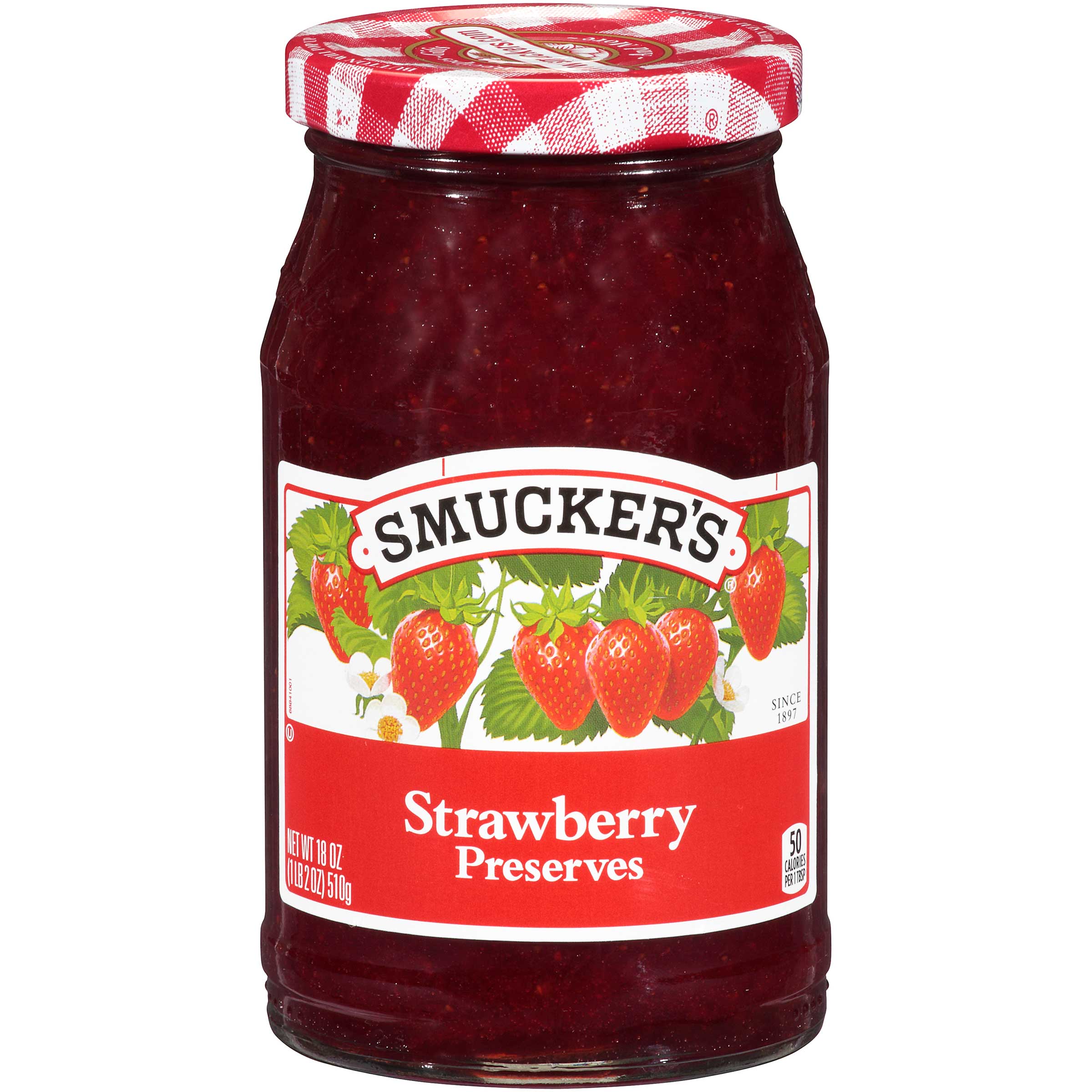 Smuckers Strawberry Preserves, 18 Ounce 12 per case.
