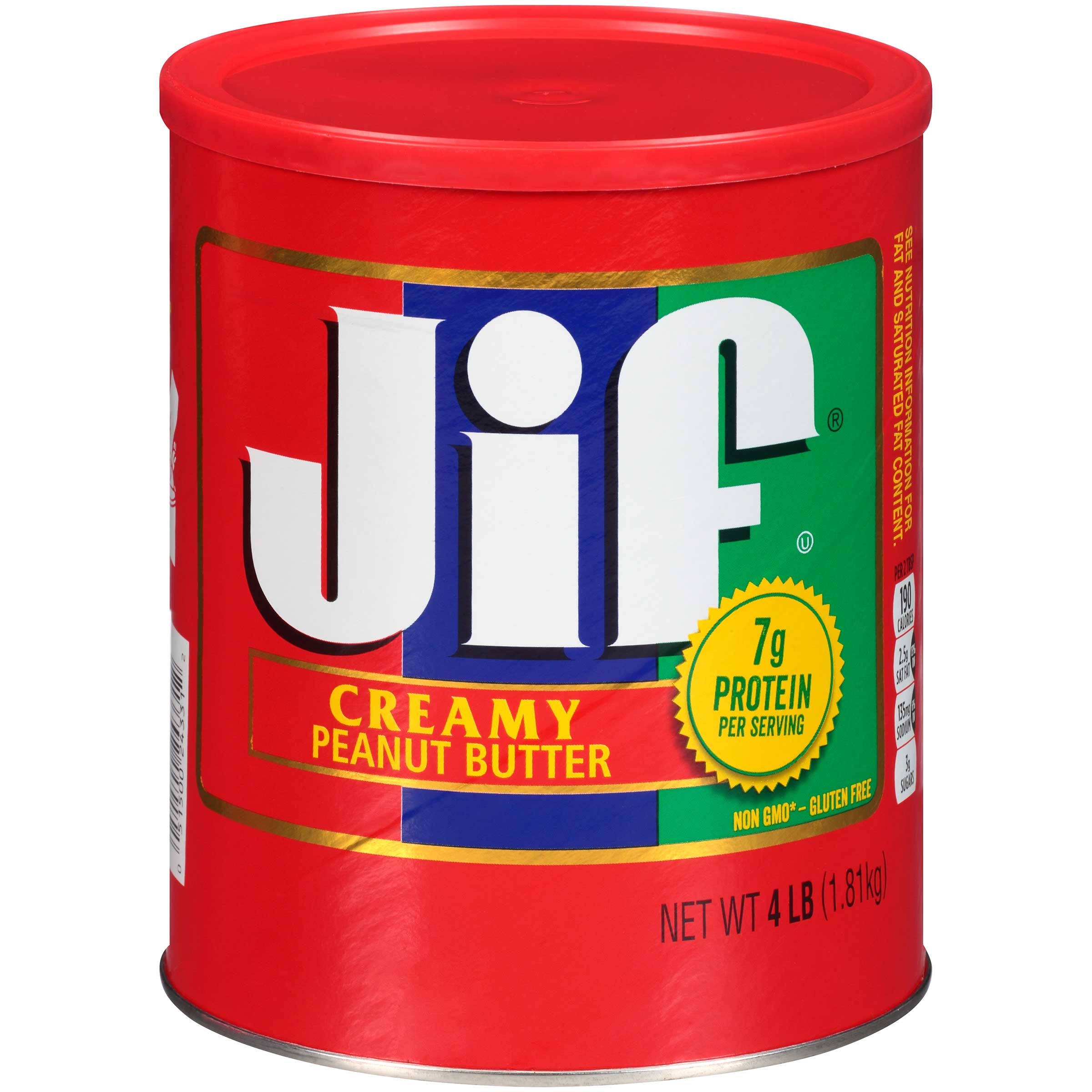 Jif Creamy Peanut Butter, 4 Pound -- 6 Per Case