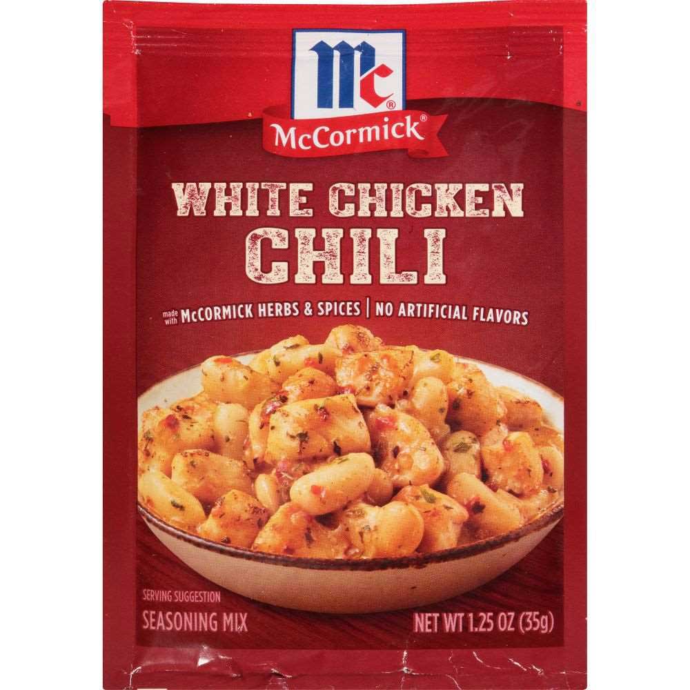 McCormick White Chicken Chili Seasoning Mix envelope