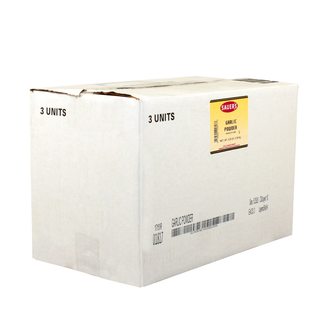 Sauer Foods Garlic Powder, 5.25 Pound -- 3 Per Case