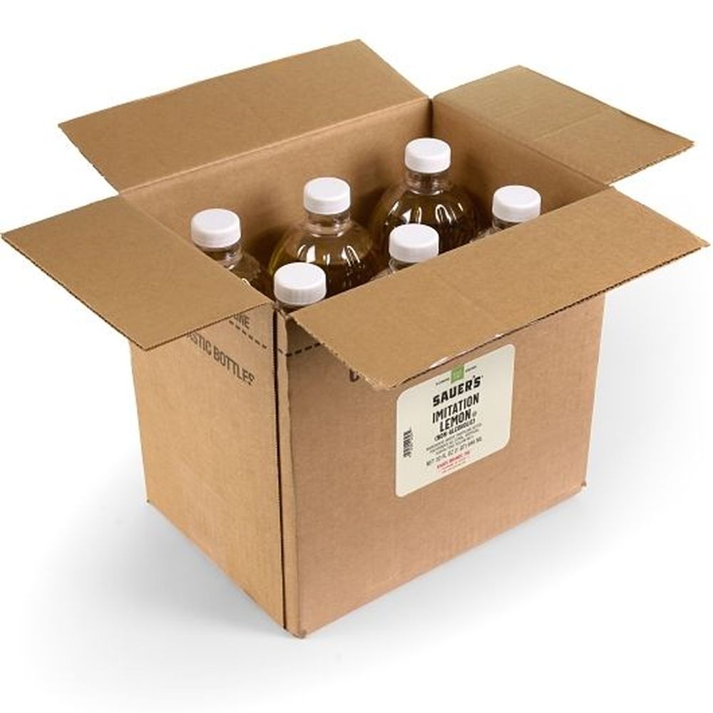 Sauer's Imitation Lemon Extract, 32 Oz -- 6 Per Case