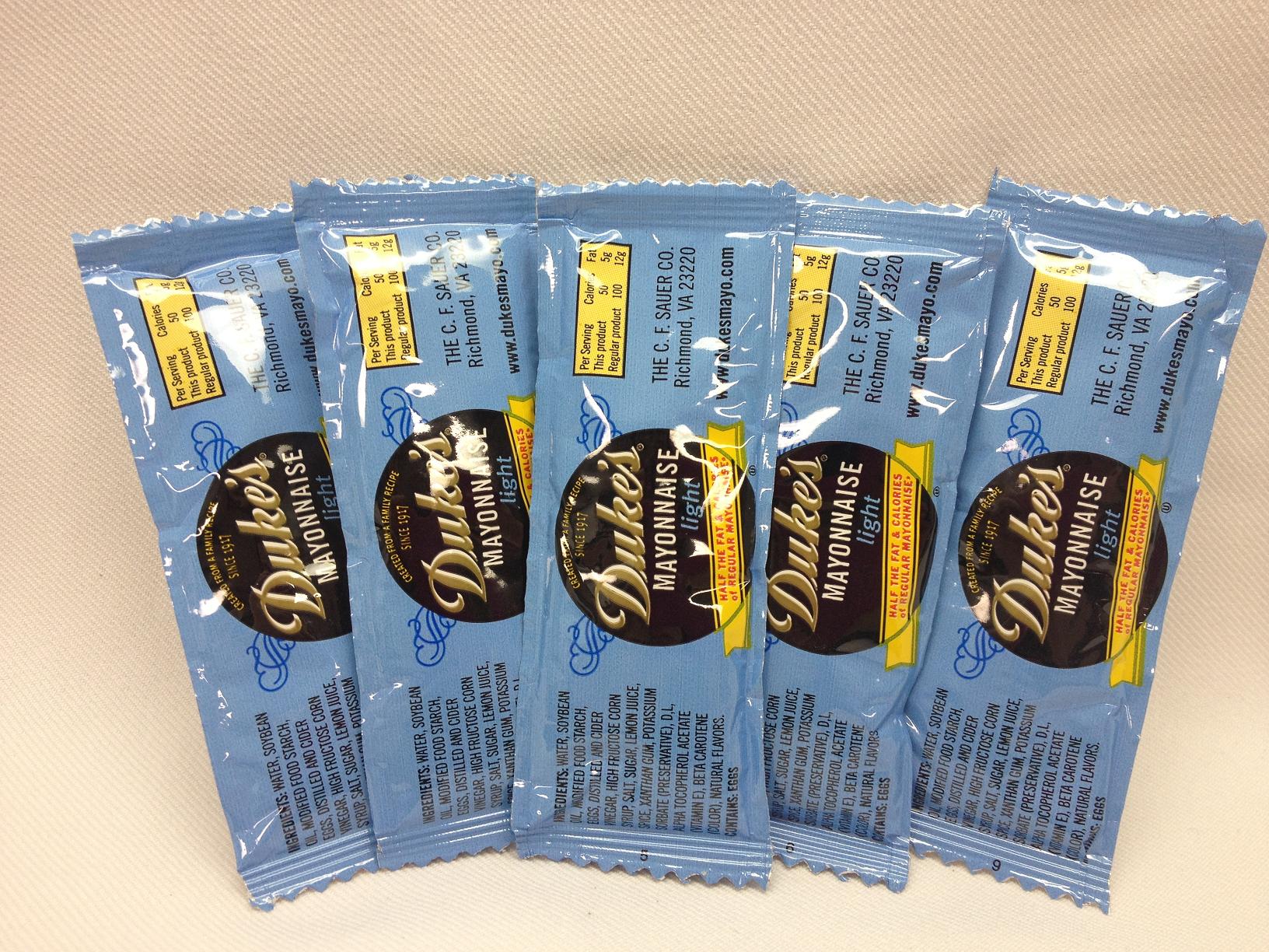 Duke's Light Mayonnaise, 12 Gram -- 200 Per Case
