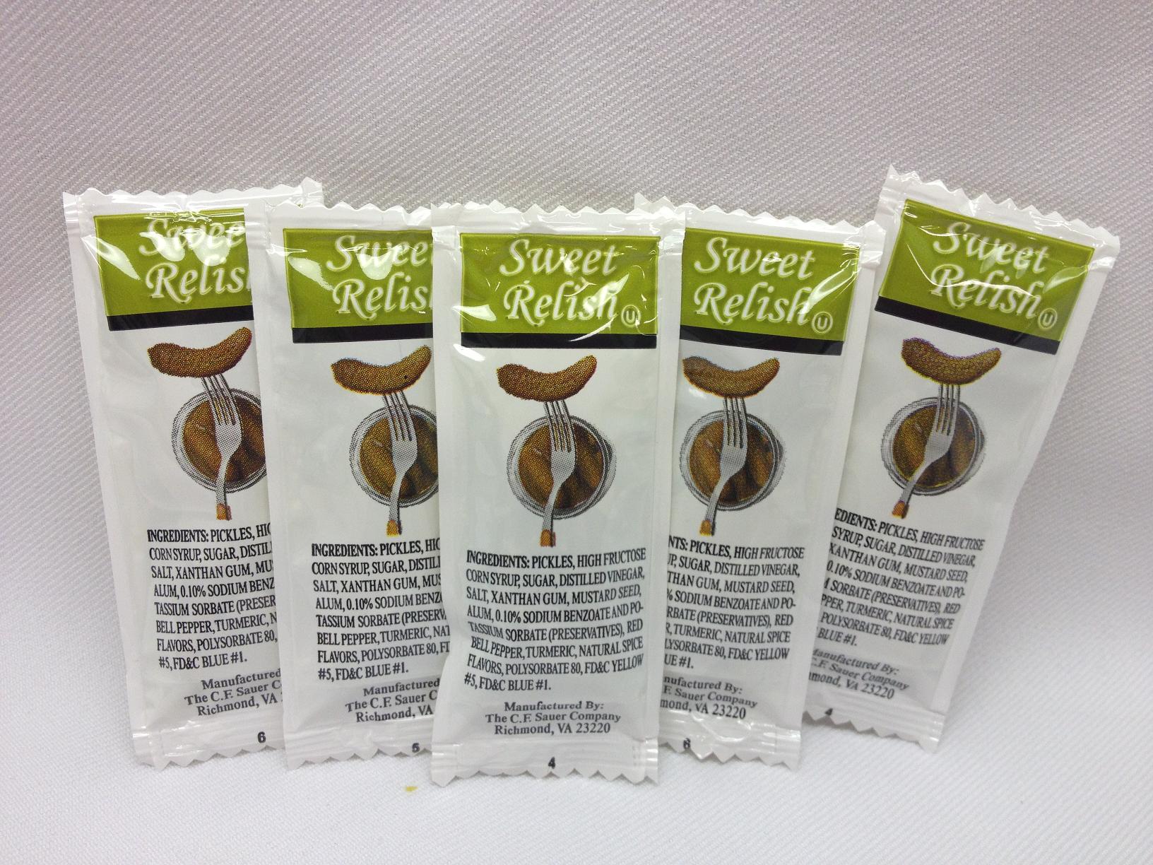 Sauer Sweet Relish, 9 Gram -- 200 Per Case