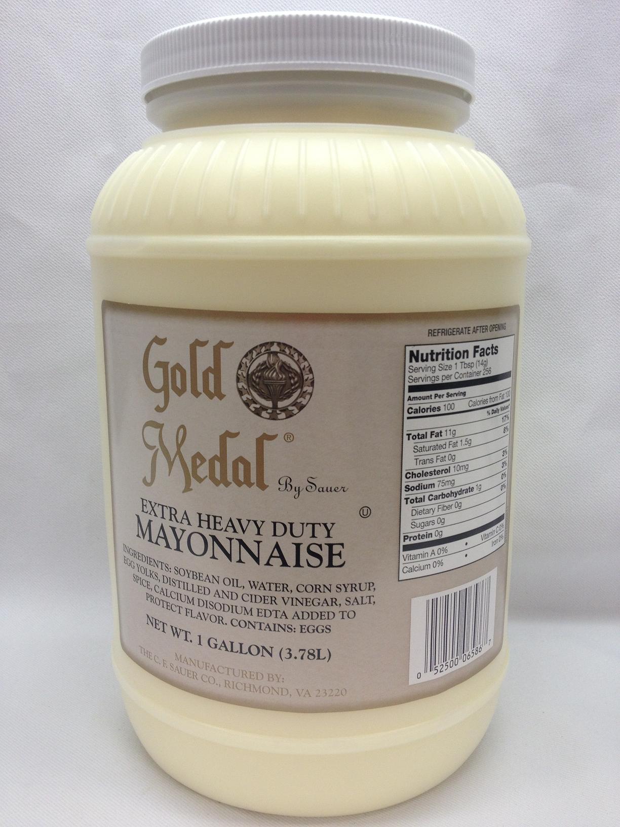 Gold Medal Extra Heavy Duty Mayonnaise, 1 Gallon -- 4 Per Case