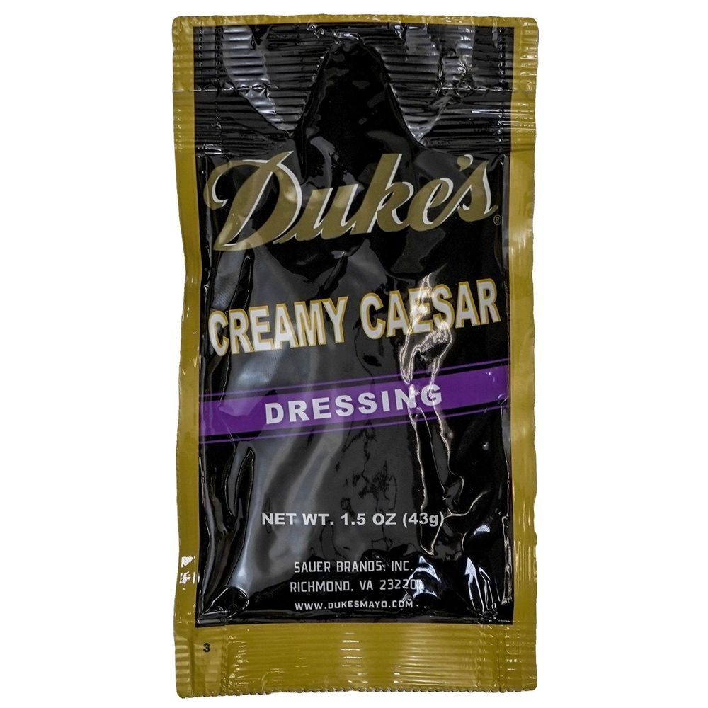 Duke's Creamy Caesar Dressing, 1.5 Ounce -- 60 Per Case