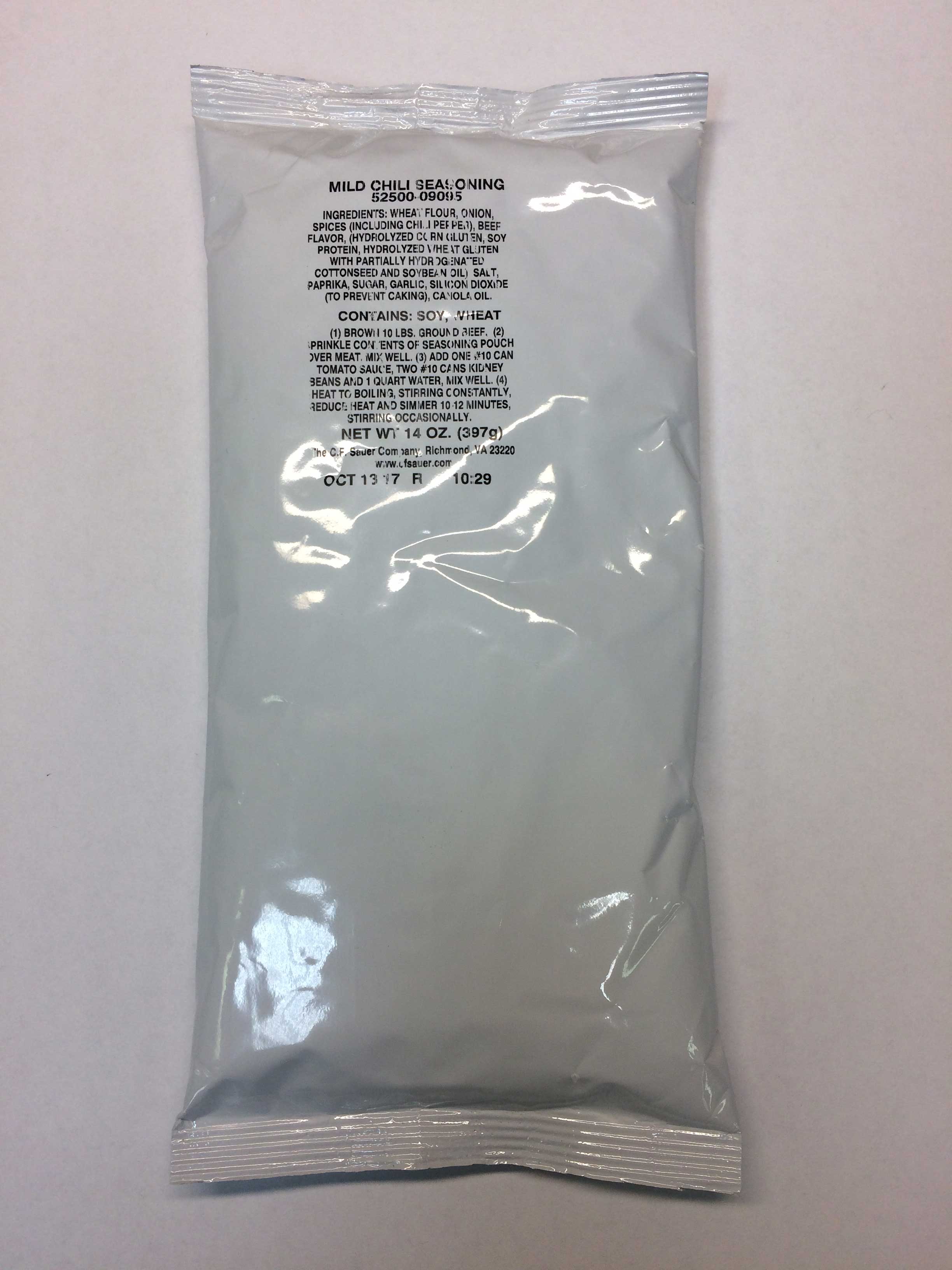 Sauer Mild Chili Seasoning, 15 Ounce -- 6 Per Case