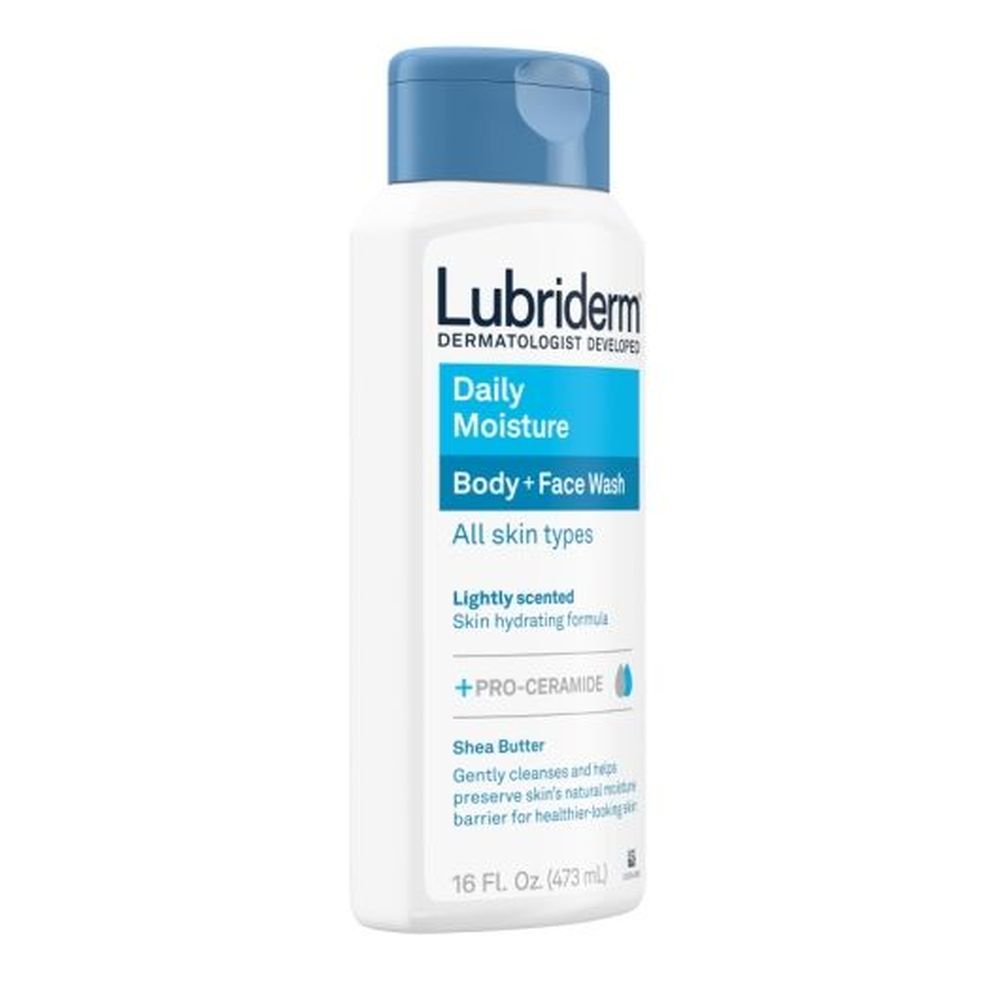 Lubriderm Daily Moisture Face And Body Wash, 16 Fluid Ounce -- 12 Per Case