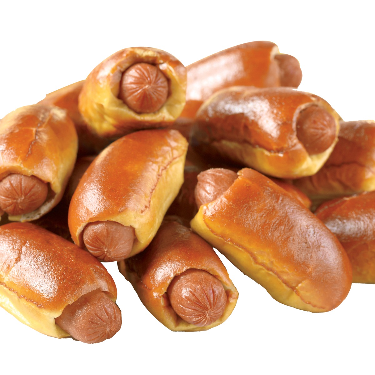 Super Mini Beef Hot Dog Soft Pretzel -- 60 Per Case