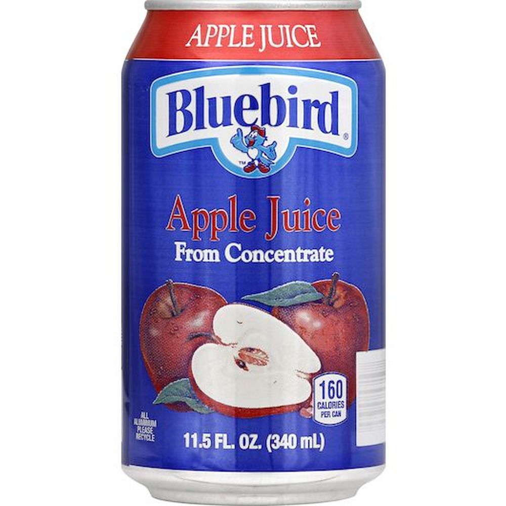 Bluebird Apple Juice, 11.5 Fluid Ounce -- 24 Per Case
