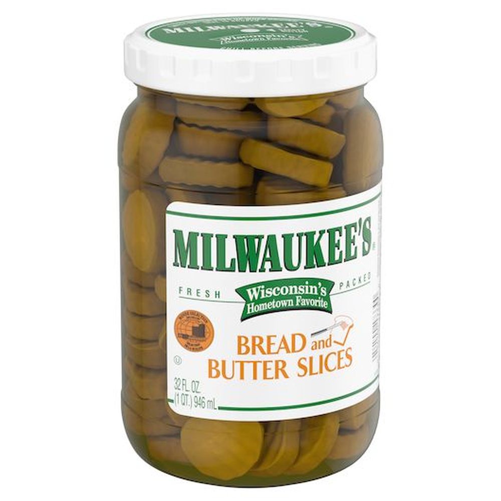 Milwaukee Bread And Butter Pickle Chip, 32 Ounce -- 12 Per Case