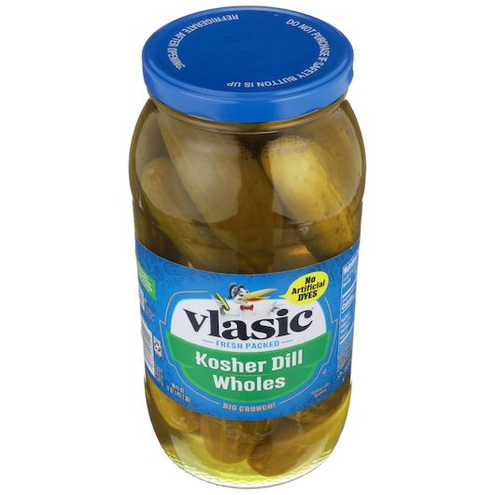 Vlasic Keto Friendly Kosher Dill Whole Pickles, 80 Fluid Ounce -- 6 Per Case
