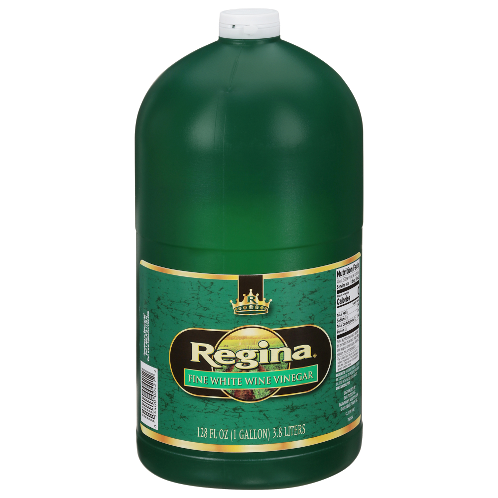 Regina White Wine Vinegar Jug, 1 Gallon -- 4 Per Case