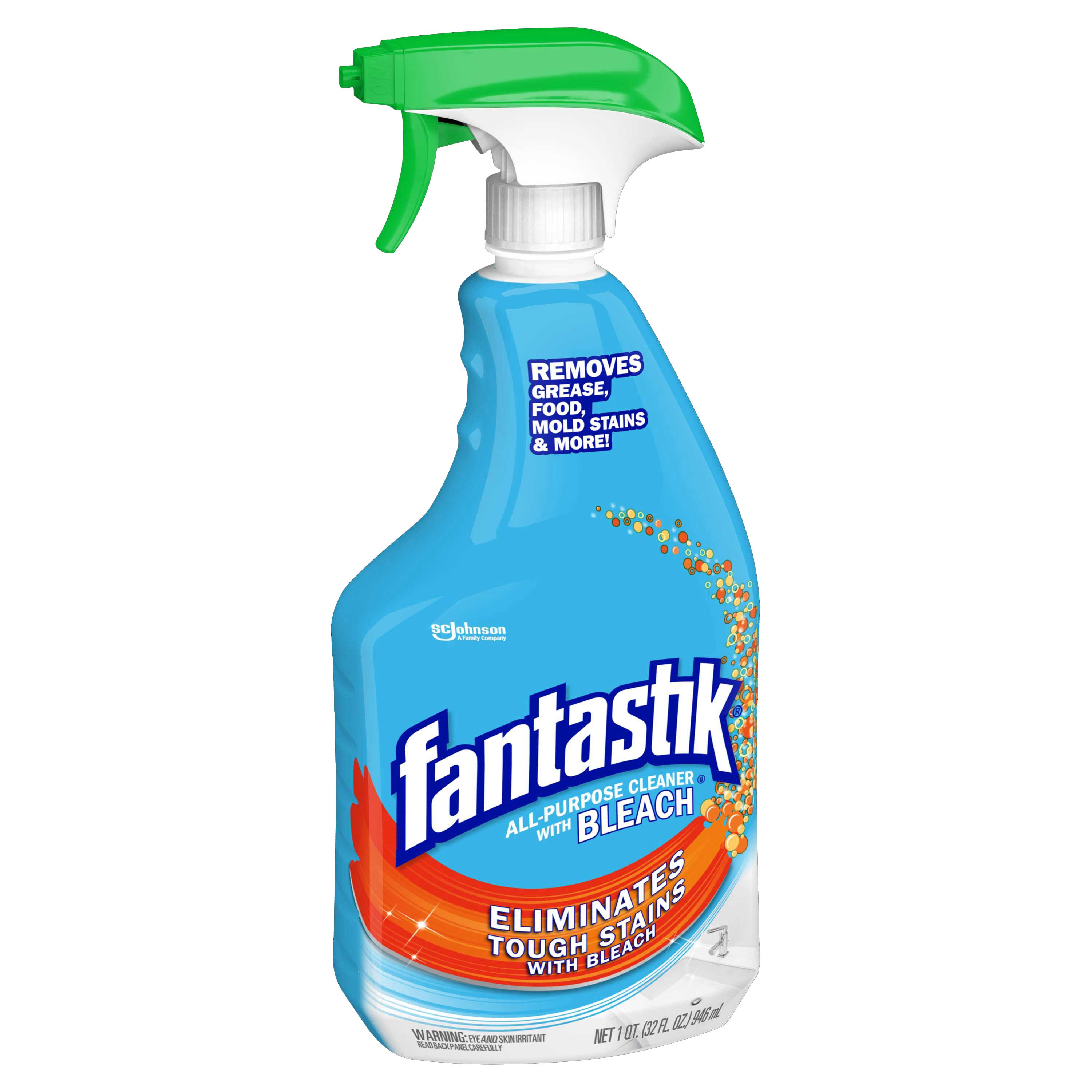 Fantastik All Purpose Cleaner With Bleach, 32 Fluid Ounce -- 8 Per Case