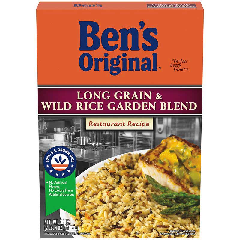Bens Long Grain and Wild Rice Garden Blend Case | FoodServiceDirect