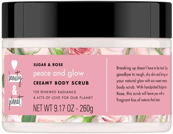 Love Beauty & Planet Sugar Plus Rose Creamy Body Scrub, 9.17 Ounce -- 4 Per Case