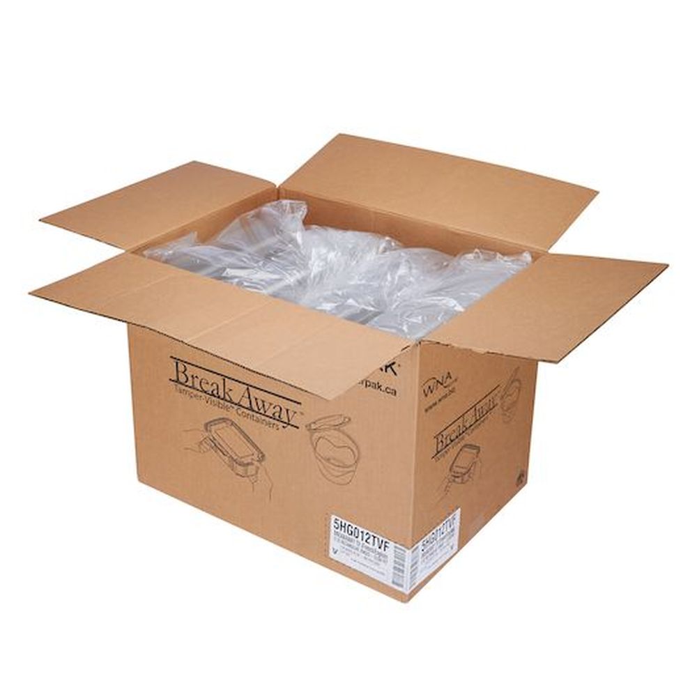 Breakaway Rectangular 12 Ounce Tamper Visible Food Container, 50 Count - 6 Per Case
