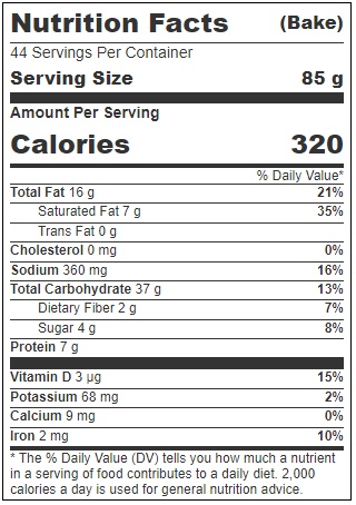 Bridor Ready To Bake Vegan Croissant, 3.5 Ounce -- 44 Per Case