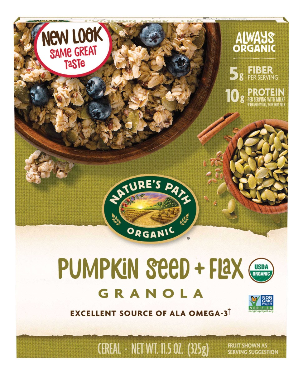 Nature's Path Flax Plus Pumpkin Seed Granola, 11.5 Ounce -- 12 Per Case
