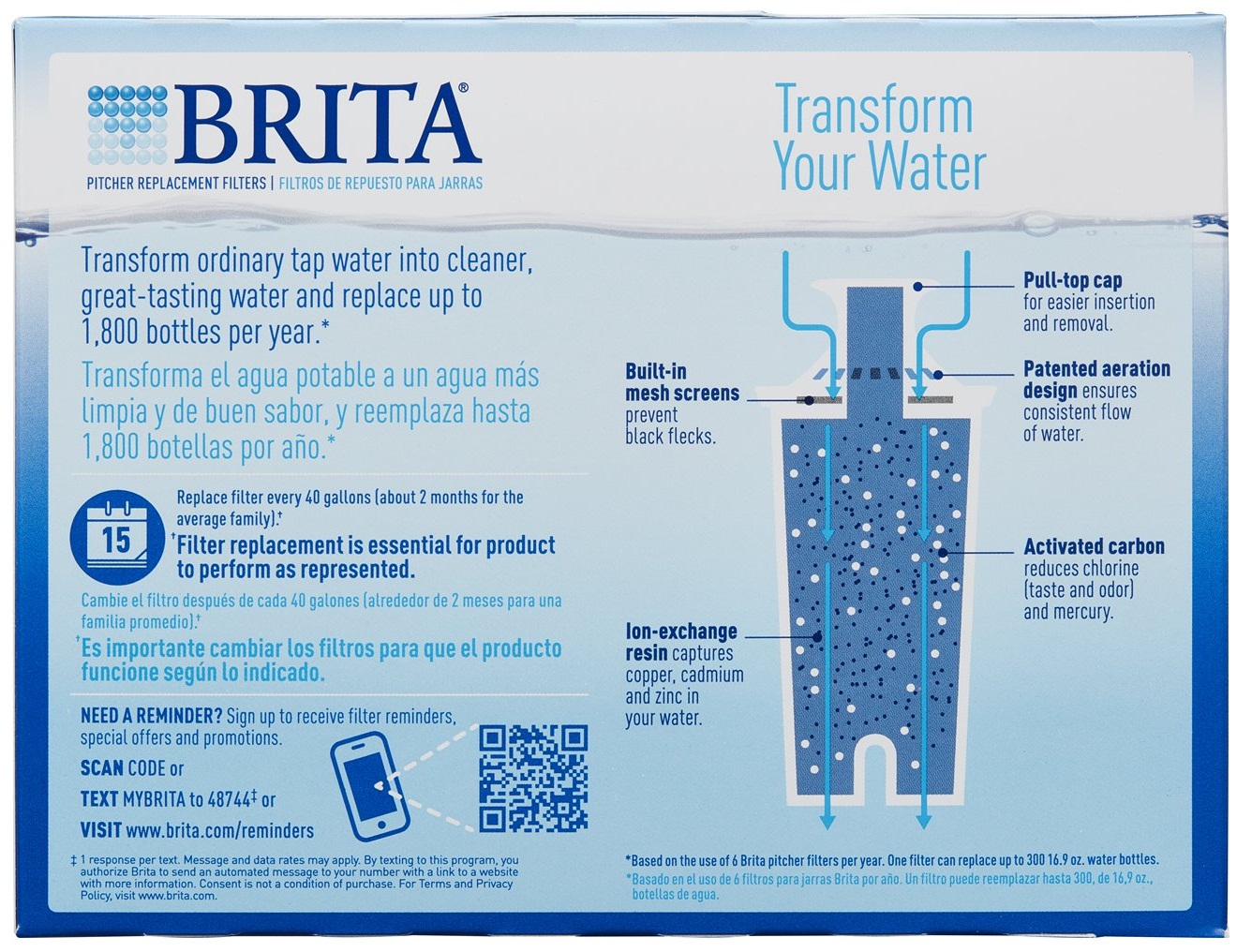 Brita Pitcher Filters, 3 Count -- 8 Per Case